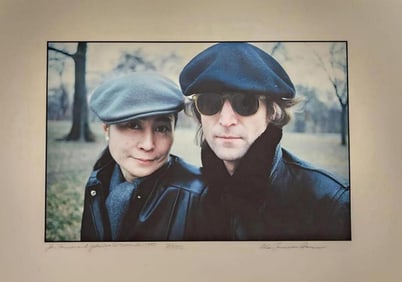 Allan Tannenbaum, 'John Lennon & Yoko Ono, Central Park', Signed Limited Edition Print, 1980