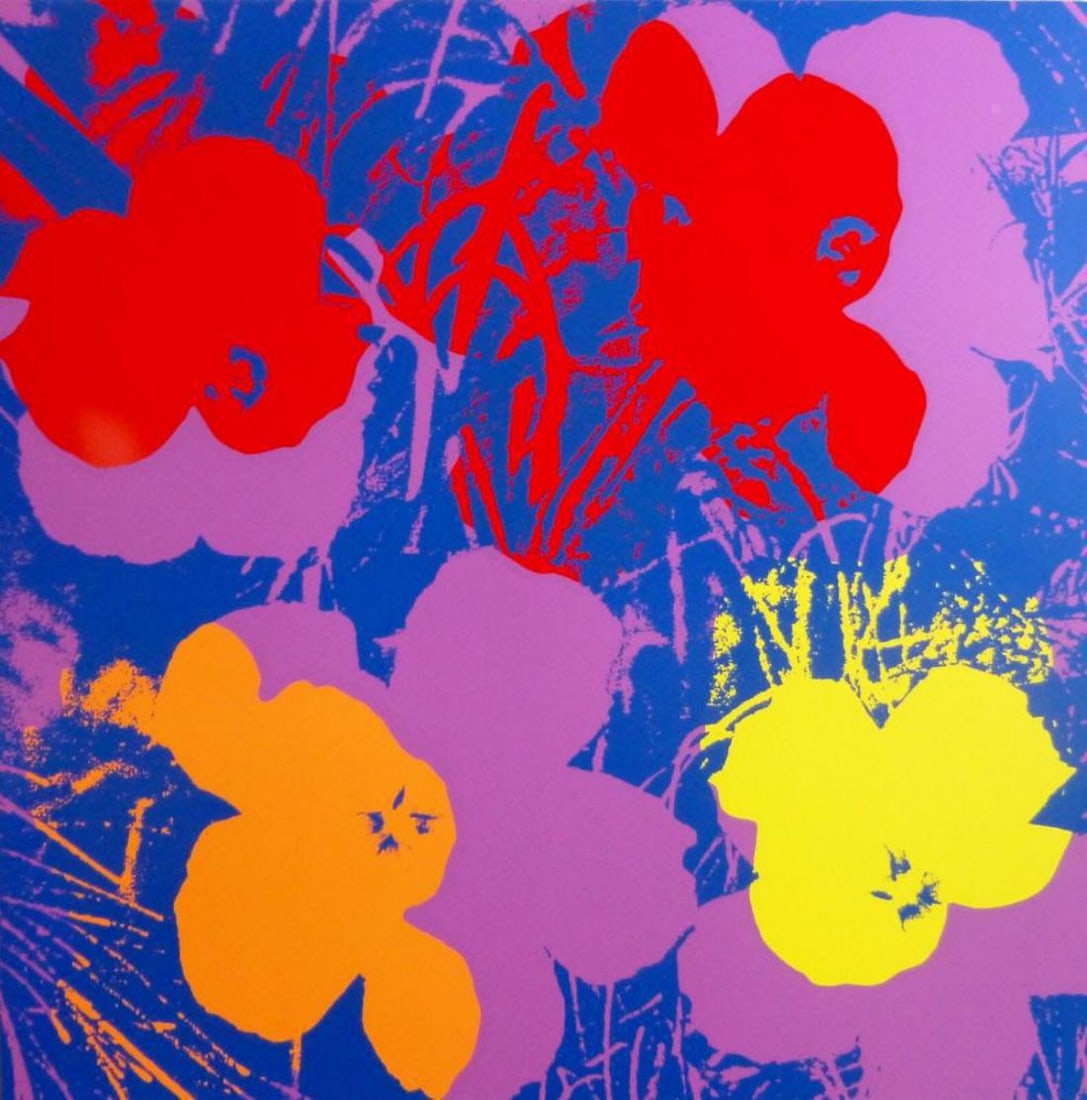 Andy Warhol, Poppy Flowers Sunday B.Morning Silk-Screen 11.66 (1 of 1)