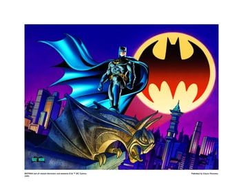 Warner Bros, Dc Comics, Batman, 'Posing In Front Of Bat Signal'