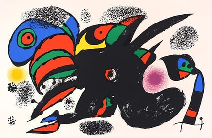 Joan Miro, ' XXe Siecle, No. 47' (1976) original lithograph