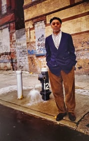 Anthony Barboza, David Hammons, Harlem, New York, 1990's