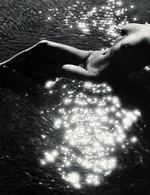Lucien Clergue - Female Nude Beach Water Body-1960'S