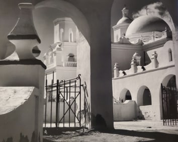Ansel Adams, Arches, North Court, Mission San Xavier Del Bac, Tucson, Arizona, 1968