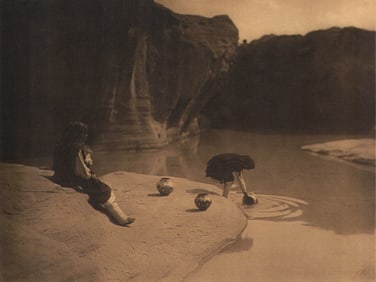 Edward S. Curtis, PLATE 94 At the Old Well Acoma, 1904
