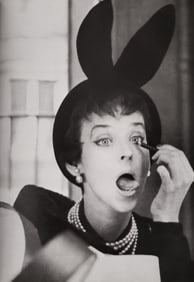 Richard Avedon, Dorian Leigh, Hat by Paulette, Paris studio, 1949