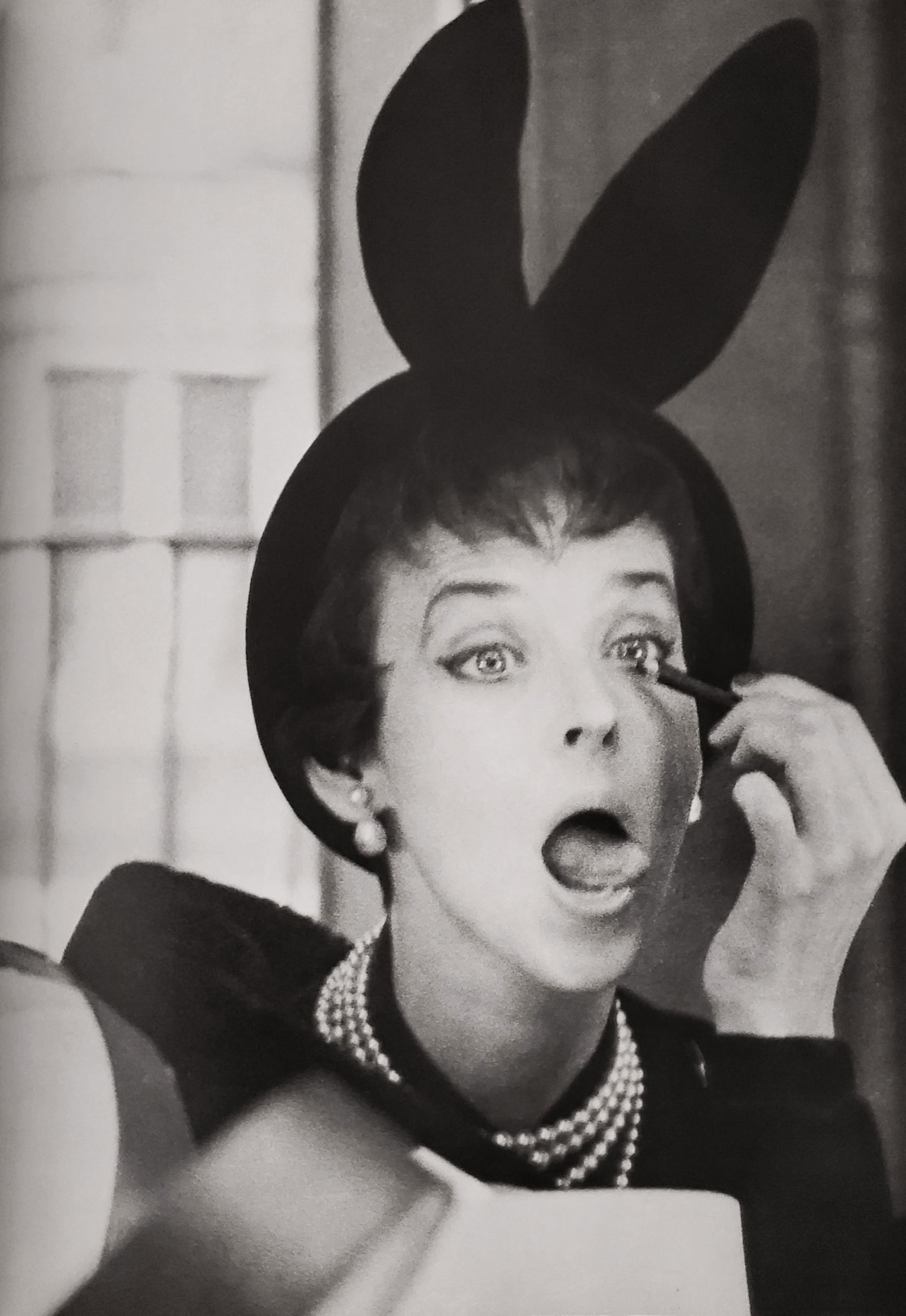 Richard Avedon, Dorian Leigh, Hat by Paulette, Paris studio, 1949: Photographer: Richard Avedon (American, 1923 - 2004) - internationally renowned portrait and fashion photographer, one of the most important and influential photographers during the last half of the t