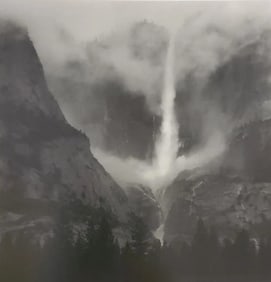 Ansel Adams, Yosemite Falls, Clouds and Mist, Yosemite National Park, California, 1964