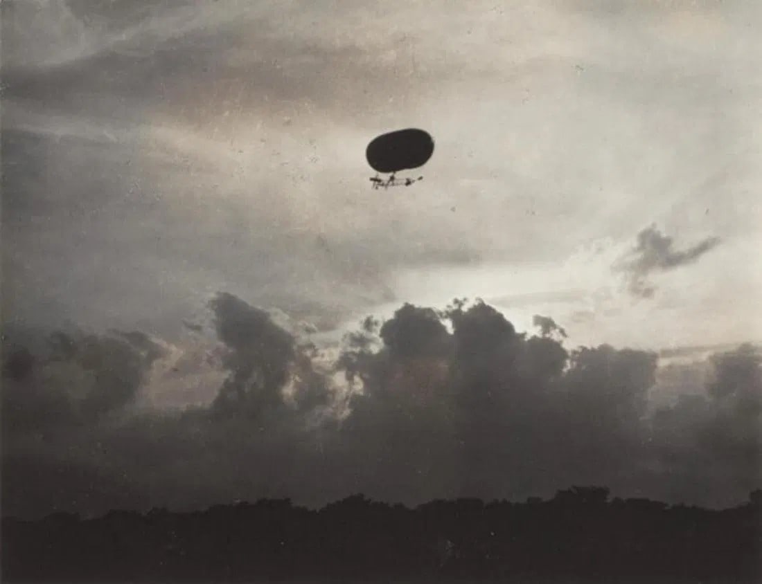 Alfred Stieglitz, A Dirigible, 1910: Photographer: Alfred Stieglitz (American, 1879 - 1973) - Internationally renowned and historically significant. Title: A Dirigible Date Of Negative: 1910 Type Of Print: Authentic Vintage Sheet Fed Pho