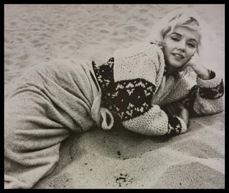 Marilyn Monroe on the beach