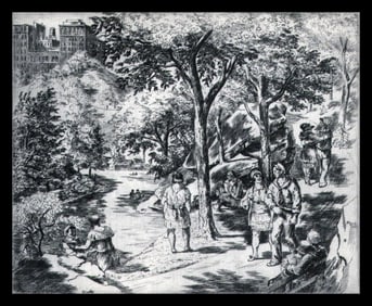 Harry Wickey, Central Park, 1939