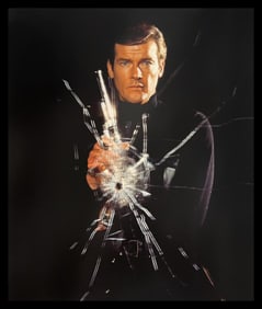 Terry O'Neill, Character-Defining Shattered-Glass Image Of Roger Moore's Bond, 1973