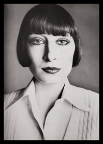 Richard Avedon, Anjelica Huston, Hair by Serge Lutens, New York studio, 1972