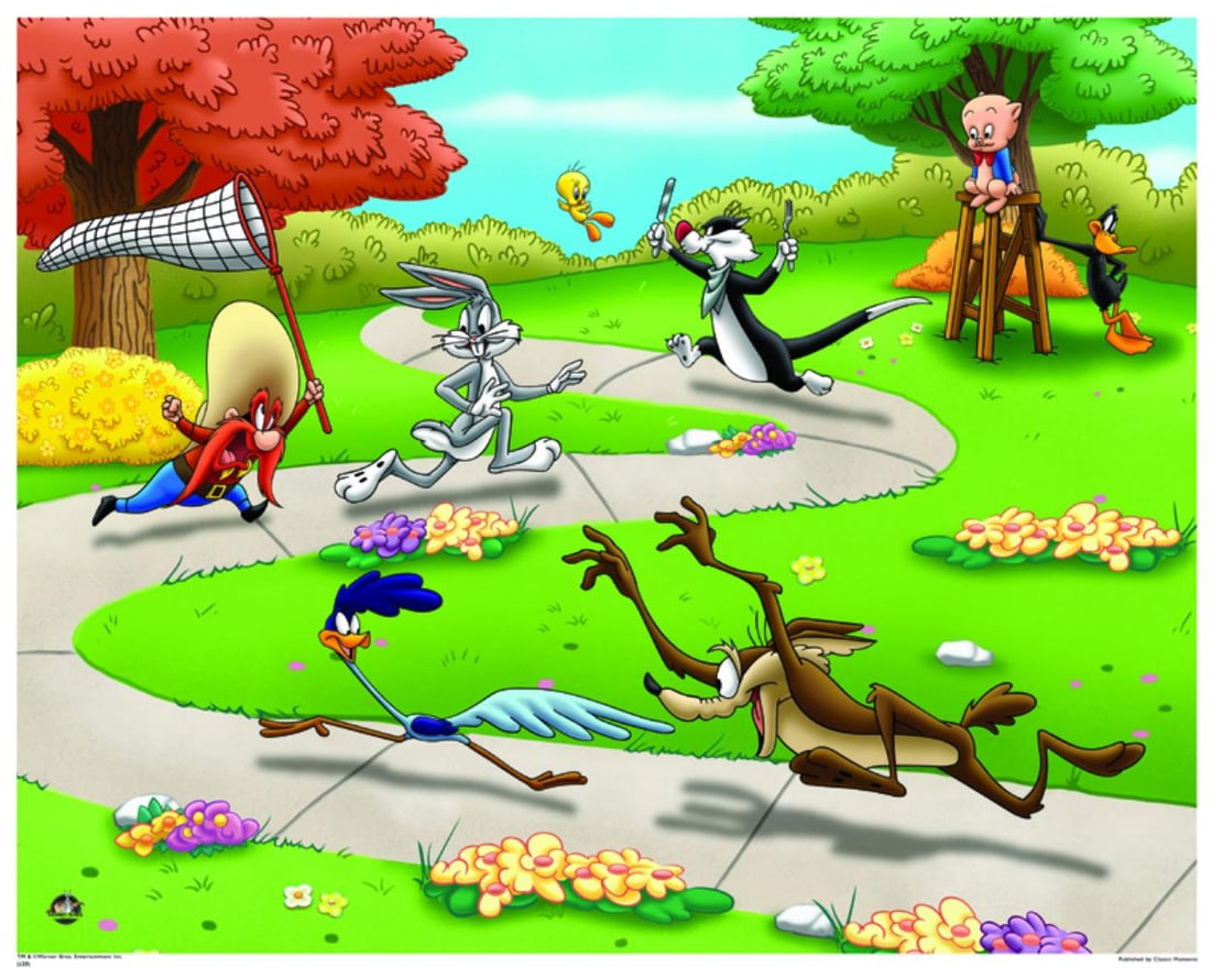 Warner Bros, Looney Tunes, Bugs Bunny, Porky Pig, Daffy Duck, "Picnic Chase" (1 of 1)