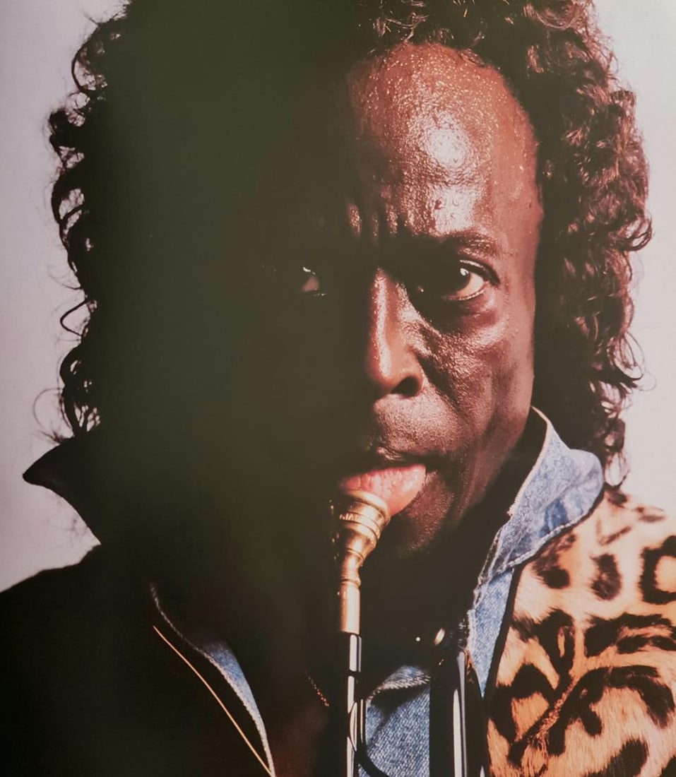 Michel Compte, Miles Davis, 1988: Photographer: Michel Comte (born 19 February 1954) is a Swiss artist, filmmaker, fashion and portrait photographer. Subject/Title: Frida Kahlo Date Of Negative: 1988 Type Of Print: Sheet Fed Photograv