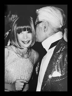 Mario Testino, Anna Wintour & Karl Lagerfeld, New York, 2010: Photographer: Mario Eduardo Testino Silva OBE HonFRPS is a Peruvian fashion and portrait photographer. His work has featured internationally in magazines such as Vogue, V Magazine, Vanity Fair and GQ.