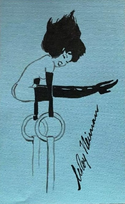 LeRoy Neiman, Playboy Femlin The Gymnast, Original Signed Watercolor Drawing (1 of 2)