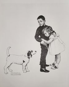 Norman Rockwell, Juvenille Cowboy - C.1960