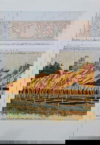 Christo, 'The Gates Collage', Lithograph, 1990