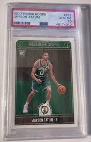 Jayson Tatum Rookie Card Panini  PSA 10