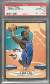 James Harden Rookie Card PSA 10 Panini