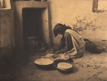 Edward S. Curtis, PLATE 23 Sun Breadmaker, CA, 1903