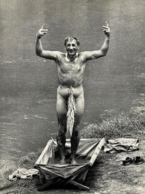 Peter Hill Beard, Douglas 'Ponsumby' Collins, Enjoying His First Barh In A Month, 1960s