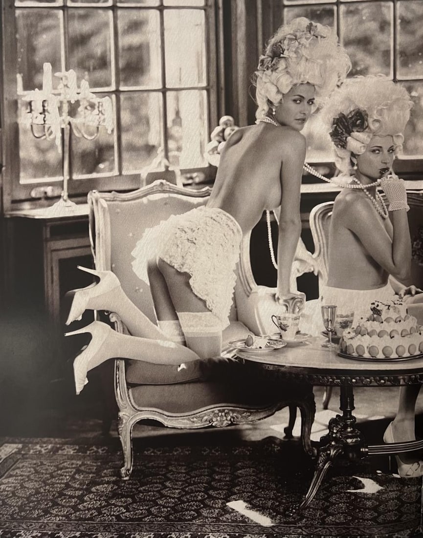 Marc Lagrange, Pompadour High Tea, 2008 - 1: Photographer: Marc Lagrange was a Belgian photographer known for his nude portraits of female figures. Lagrange created dream-like and fantastical narrative pictures populated by beautiful nudes that