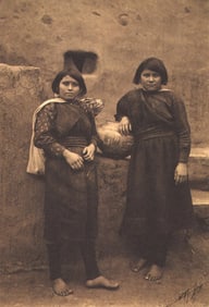 Edward S. Curtis, PLATE 27 Untitled (Zuni Girls), CA, 1900