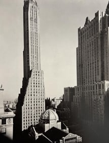 Berenice Abbott, Bartholomew's Church, Waldorf Astoria Hotel, And General Electric Building, Park
