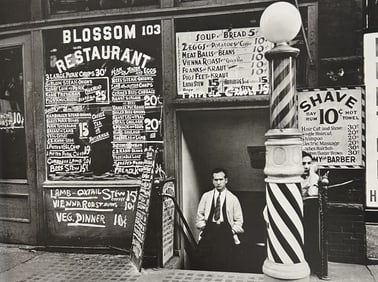 Berenice Abbott, Blossom Restaurant, 103 Bowery, 1930s