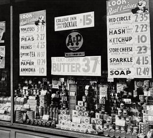 Berenice Abbott, A & P, Great Atlantic And Pacific Tea Company, 246 Third Avenue, 1930s