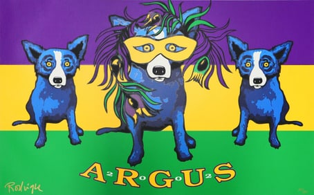 George Rodrigue, 'Argus', Signed Limited Edition Silkscreen, 2002