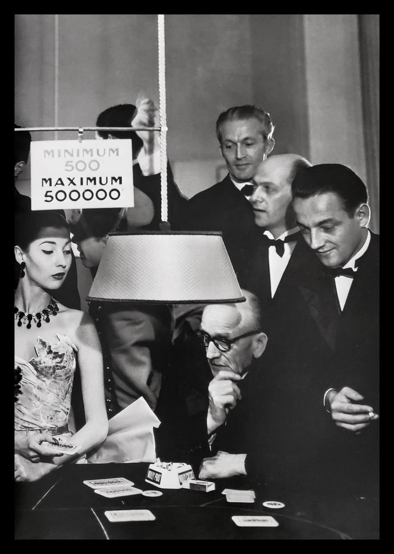 Richard Avedon, Casino Le Toquet, 1954: Photographer: Richard Avedon (American, 1923 - 2004) - internationally renowned portrait and fashion photographer, one of the most important and influential photographers during the last half of the t