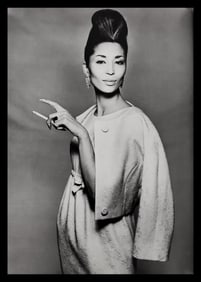Richard Avedon, China Machado, Suit by Ben Zuckerman, Hair by Kenneth, New York studio, 1958
