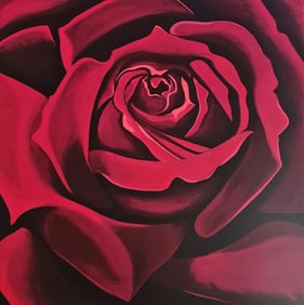 Lowell Nesbitt Rose, 1978, Screenprint