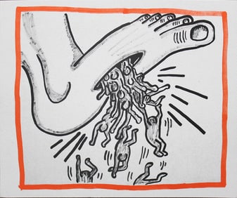 Keith Haring, 'Against all odds', Limited Edition silkscreen, 1990