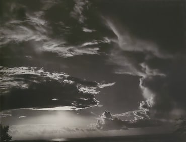 Brett Weston, Afternoon Clouds, Hamakua Coast 1989