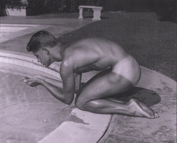 Bruce Bellas of Los Angeles Male Nude MARK NIXON - 7.5"x6"