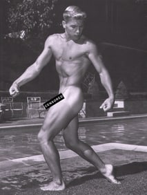 Bruce Bellas of Los Angeles Male Nude Muscle - 7.25"x9.5"