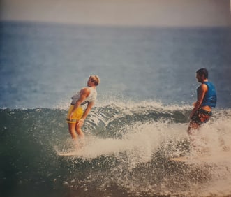 Leroy Grannis, Johnny Fain, Mika Dora, Malibu, 1968