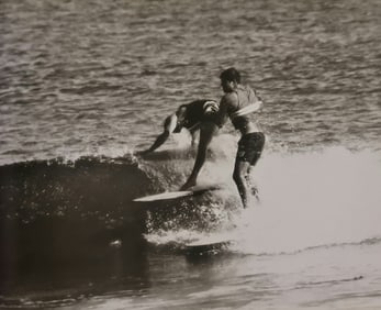 Leroy Grannis, Johnny Fain, Miki Dora, Malibu, circa 1968