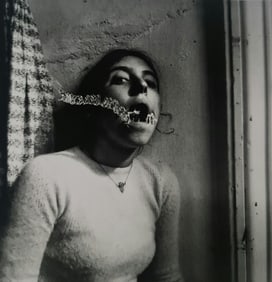 Francesca Woodman, Self-Portrait talking to Vince, Providence, Rhode Island, 1977