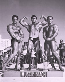 Bruce Bellas of Los Angeles, Beach Muscle Men - 7.5"x9.5"