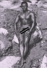 Bruce Bellas of LA - Male Nude Study, 1950's - 6.5"x9.5"