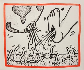 Keith Haring, 'Against all odds', Limited Edition Silk Screen, 1990