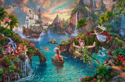 Thomas Kinkade, 'Peter Pan's Never Land', Framed Limited Edition Lithograph, 2016