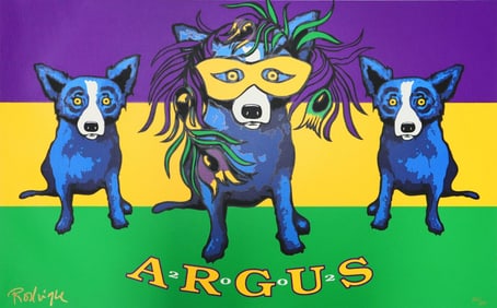 George Rodrigue, 'Argus', Signed Limited Edition Framed Silk Screen, 2002