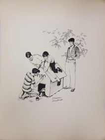 Norman Rockwell, 'Fido's House', Signed Limited Edition Lithograph, 1973