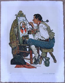 Norman Rockwell, 'Ye Pipe and Bowl', Signed Deluxe Edition Artist Proof Lithograph on Japon, 1976