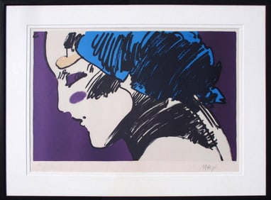 Peter Max, 'Profile Of A Lady', Signed & Numbered Lithograph, 1979